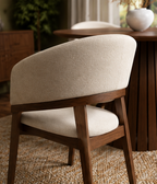 WALNUT Fluted Pedestal Dining Set