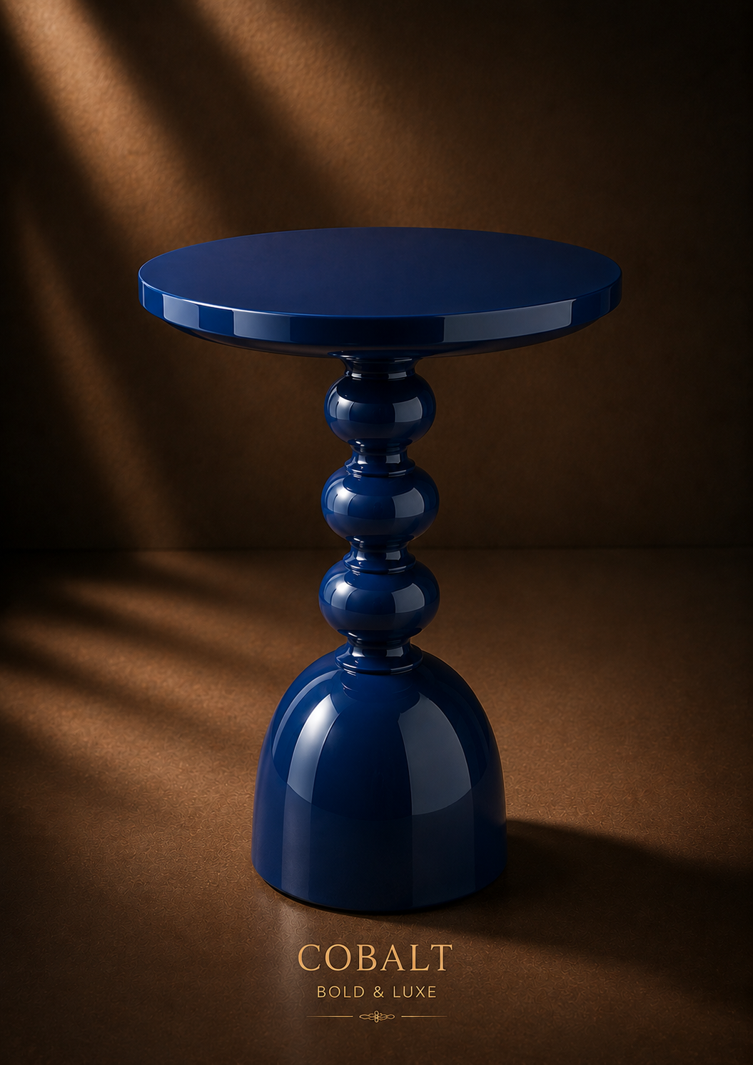MORA SCULPTURAL ACCENT TABLE GLOSS FINISH