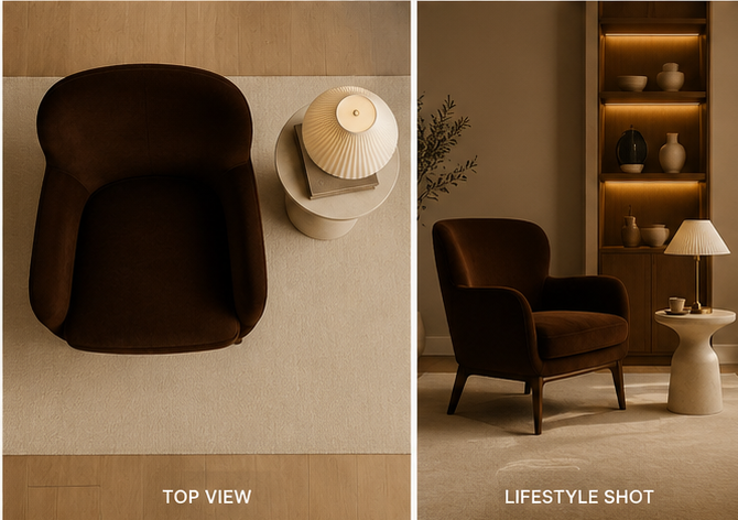 Elara Leather Accent Chair