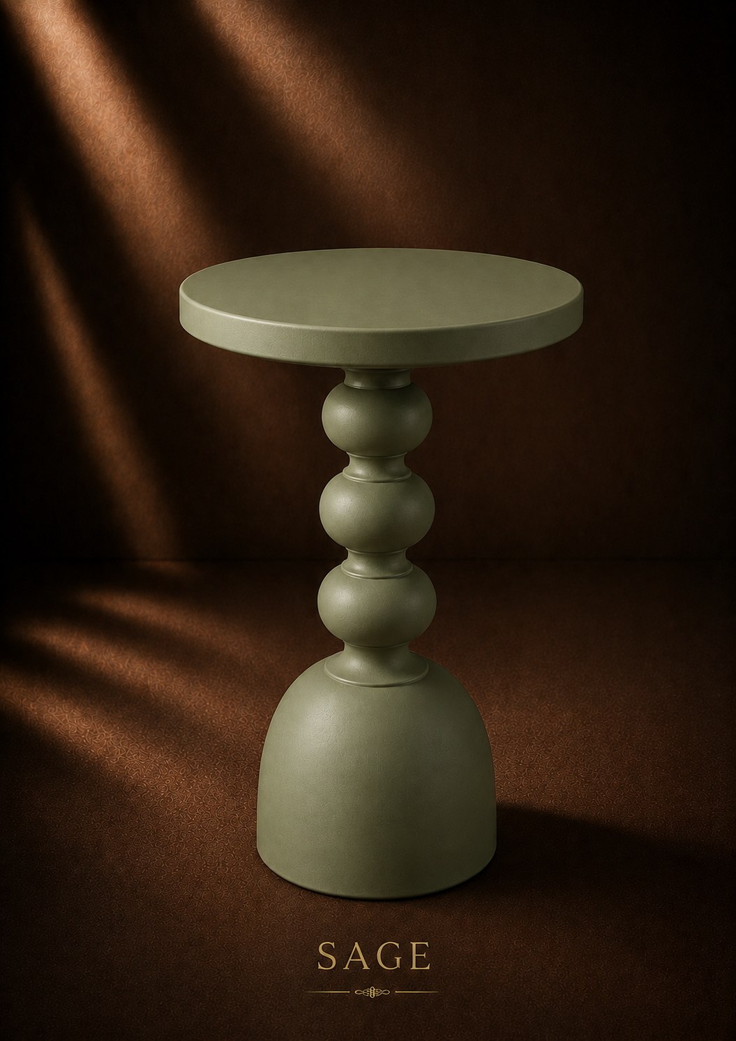 MORA SCULPTURAL ACCENT TABLE MATT FINISH