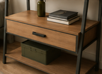 A-Frame Open Wardrobe with Drawer & Shelving