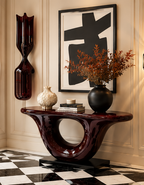 NOIR Sculptural Lacquer Console Table