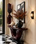 NOIR Sculptural Lacquer Console Table