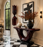 NOIR Sculptural Lacquer Console Table