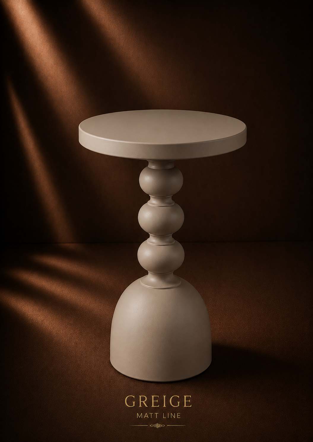 MORA SCULPTURAL ACCENT TABLE MATT FINISH