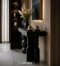 NOIR Sculptural Asymmetric Console Table