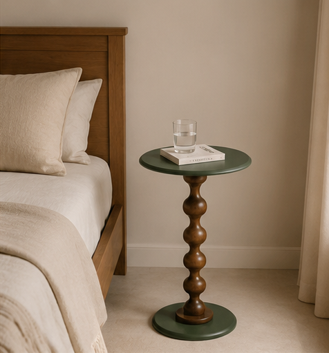 MORA Accent Table – Olive Green