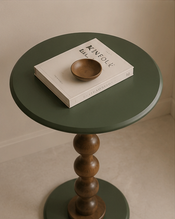 MORA Accent Table – Olive Green