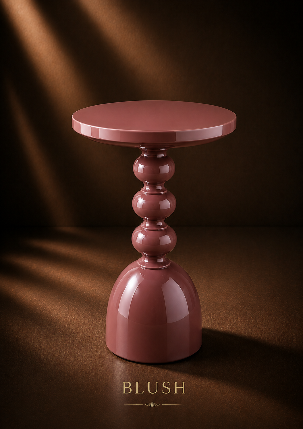 MORA SCULPTURAL ACCENT TABLE GLOSS FINISH