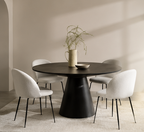 NOIR Sculptural Round Dining Set