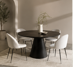 NOIR Sculptural Round Dining Set