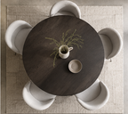 NOIR Sculptural Round Dining Set