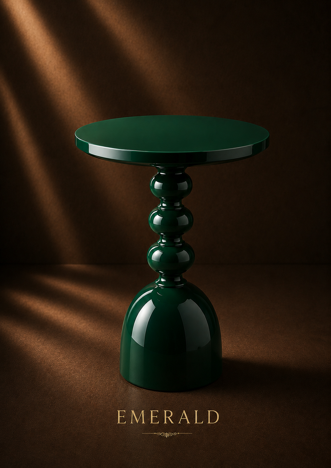 MORA SCULPTURAL ACCENT TABLE GLOSS FINISH